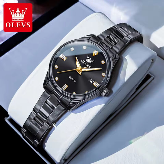OLEVS 3621 Business Waterproof Luminous Women Luxury Quartz Female's Watch Fashion Wristwatch Elegant Date Display Ladies Watch