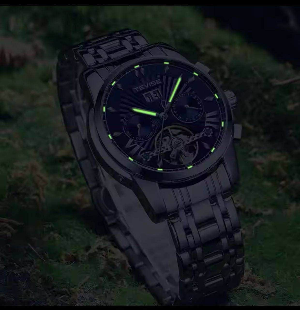 TEVISE 9005F Tourbillon Watch for Men Hollowed Out Luxury Watch Men's Mechanical Watches Automatic