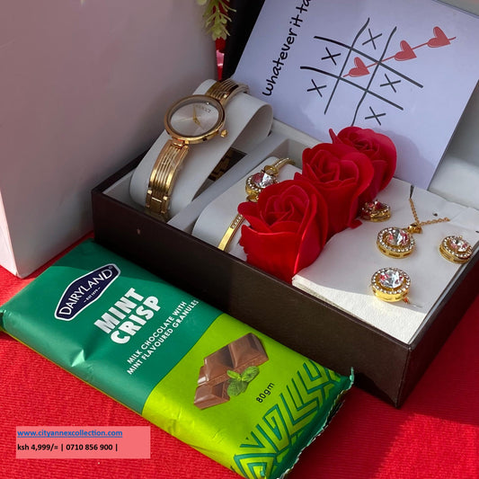 VALENTINES LADIES GIFT SET- Watch x Chocolate