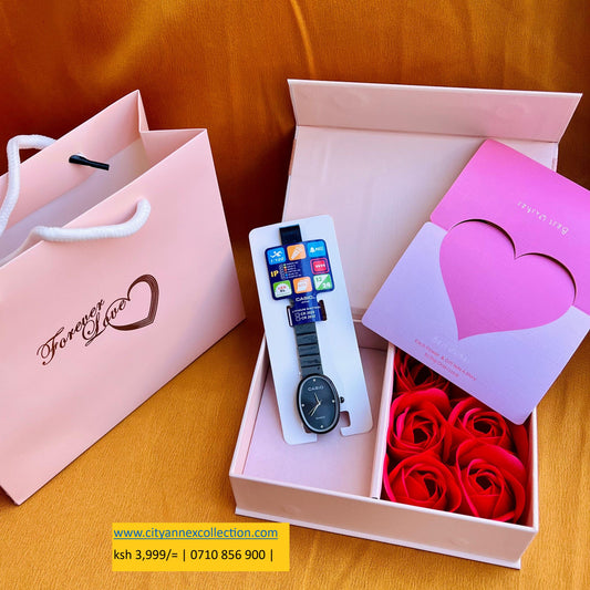 Ladys Valentine’s Casio gift set