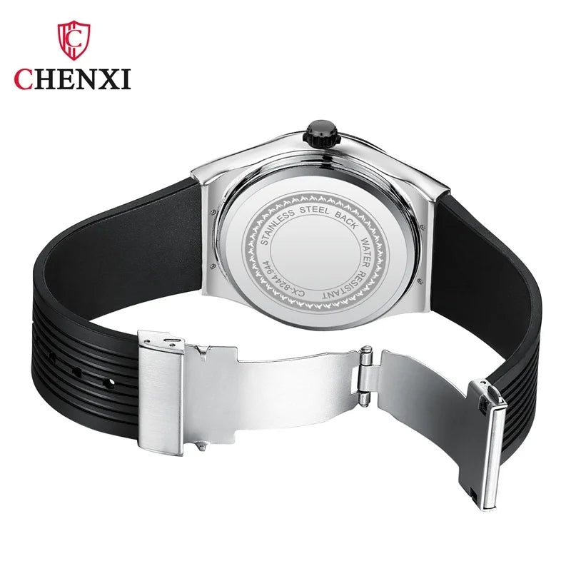 CHENXI 82442 Casual Sport Watches for Men Brand Luxury World Map Waterproof Wrist Watch Man Clock Fashion Wristwatch