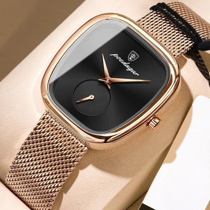 POEDAGAR 783 Waterproof Simple Luminous Hands Watches Leisure Charm Ladies Irregular Shape Dial Fashion Wristwatch for Women's