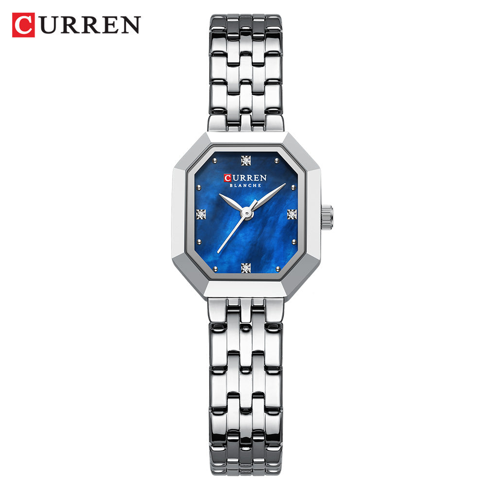 CURREN 9108 Elegance Dress Women's Watch Unique Design Simple Dial Stainless Steel Bracelet Minimalist Quartz Ladies Wristwatch