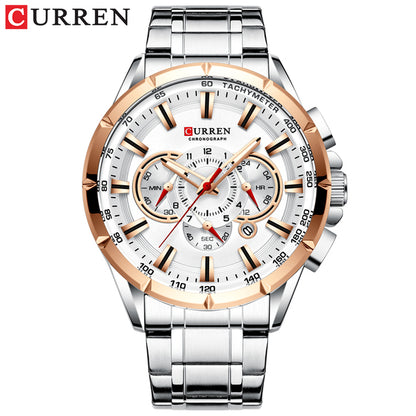 CURREN 8363 Quartz Movement Male Wrist Watch Luxury Men's Watches 30M Water Resistant Fashion Original Wristwatches for Men