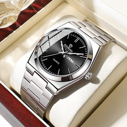 Binbond B102 102 Luxury Leisure Business Quartz Men's Watches Stainless Steel Waterproof Luminous Date Calendar Men's Wristwatch