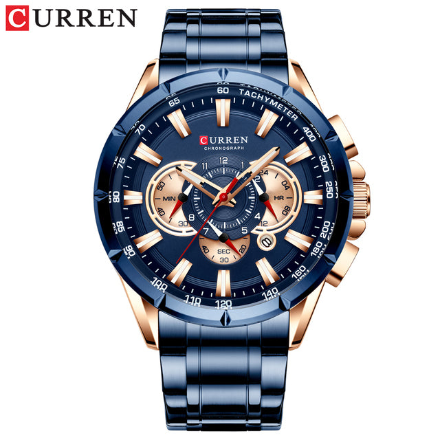 CURREN 8363 Quartz Movement Male Wrist Watch Luxury Men's Watches 30M Water Resistant Fashion Original Wristwatches for Men