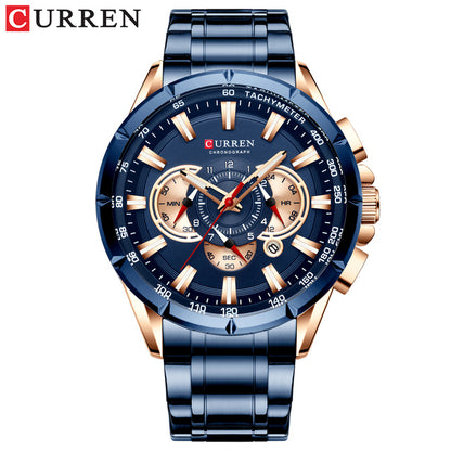 CURREN 8363 Quartz Movement Male Wrist Watch Luxury Men's Watches 30M Water Resistant Fashion Original Wristwatches for Men