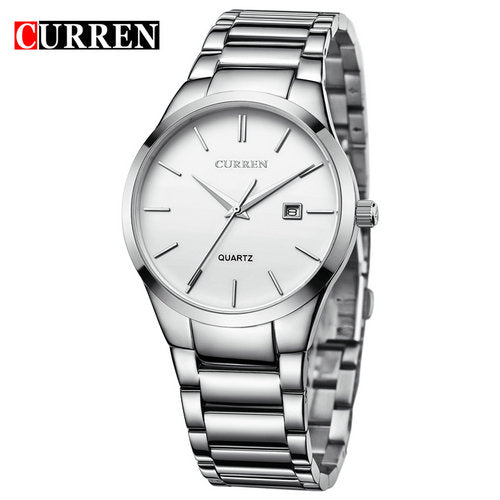 Hot Sell CURREN 8106 Watch for Men Fashion Sports Men's Watches with 3ATM Waterproof Date Luminous Hands Stainless Steel Strap
