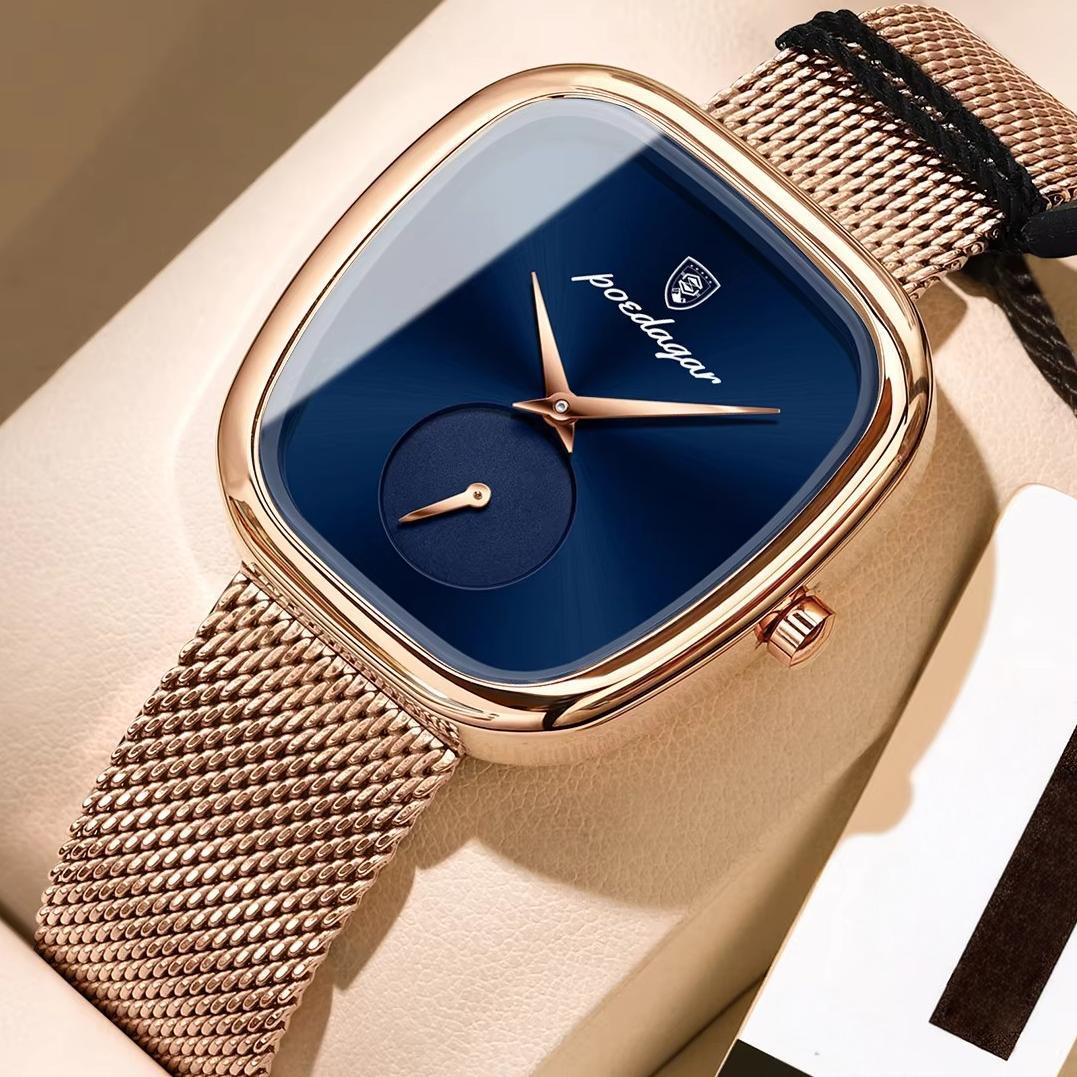 POEDAGAR 783 Waterproof Simple Luminous Hands Watches Leisure Charm Ladies Irregular Shape Dial Fashion Wristwatch for Women's