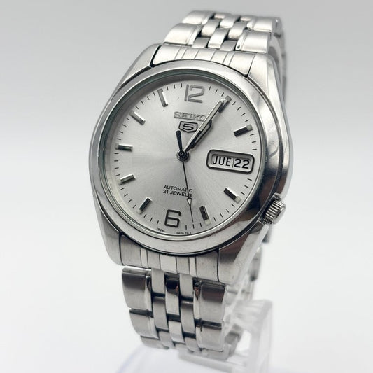 Vintage  7S26-01V0 Automatic - 21 Jewels Japanese Mechanical Watch - Day/Date Calendar - Original Stainless Steel Bracelet (Copy)