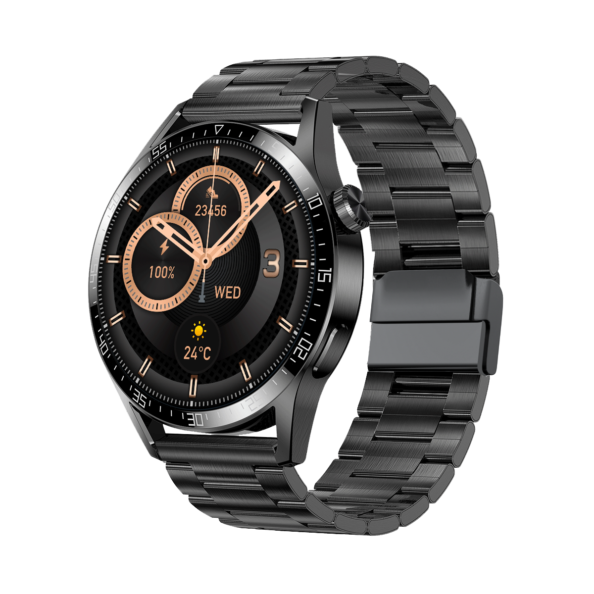 KALOBEE SK37 GT3 3 Pair Straps Bt Call AI Voice Music Player NFC Rotate Button Always on Display Wireless Charging SK37 Smart Watch Watch