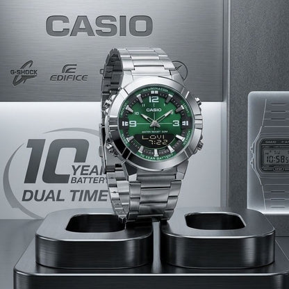 Casio AMW-880 Analog-Digital Watch For Men– Dual Time, 30M Water Resistant