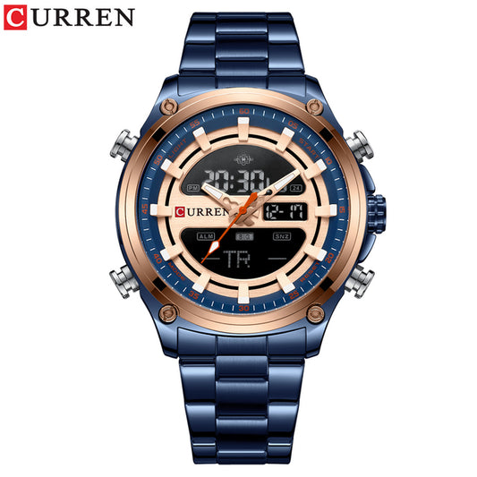 CURREN 8404 Brand Men Fashion Male Quartz Watch with Stainless Steel Strap Luxury Chronograph Calendar Sport Watches Man Clock