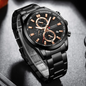 CURREN 8445 Casual  Brand Stainless Steel Band Wrist watches for Men New Chronograph Quartz Watches with Date