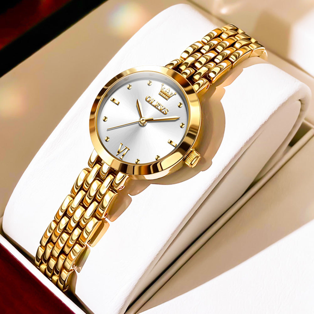 OLEVS 9992 Shiny Lady New Trendy Gold Women Luxury Sport Wrist Watch Diamond Jewelry Watches Design for Girls