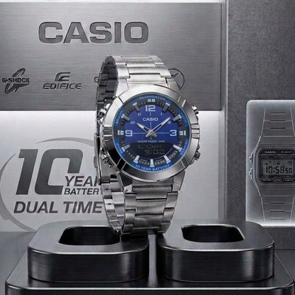 Casio AMW-880 Analog-Digital Watch For Men– Dual Time, 30M Water Resistant