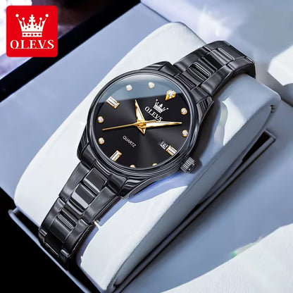 OLEVS 3621 Business Waterproof Luminous Women Luxury Quartz Female's Watch Fashion Wristwatch Elegant Date Display Ladies Watch