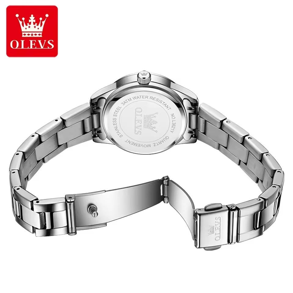OLEVS 3621 Business Waterproof Luminous Women Luxury Quartz Female's Watch Fashion Wristwatch Elegant Date Display Ladies Watch