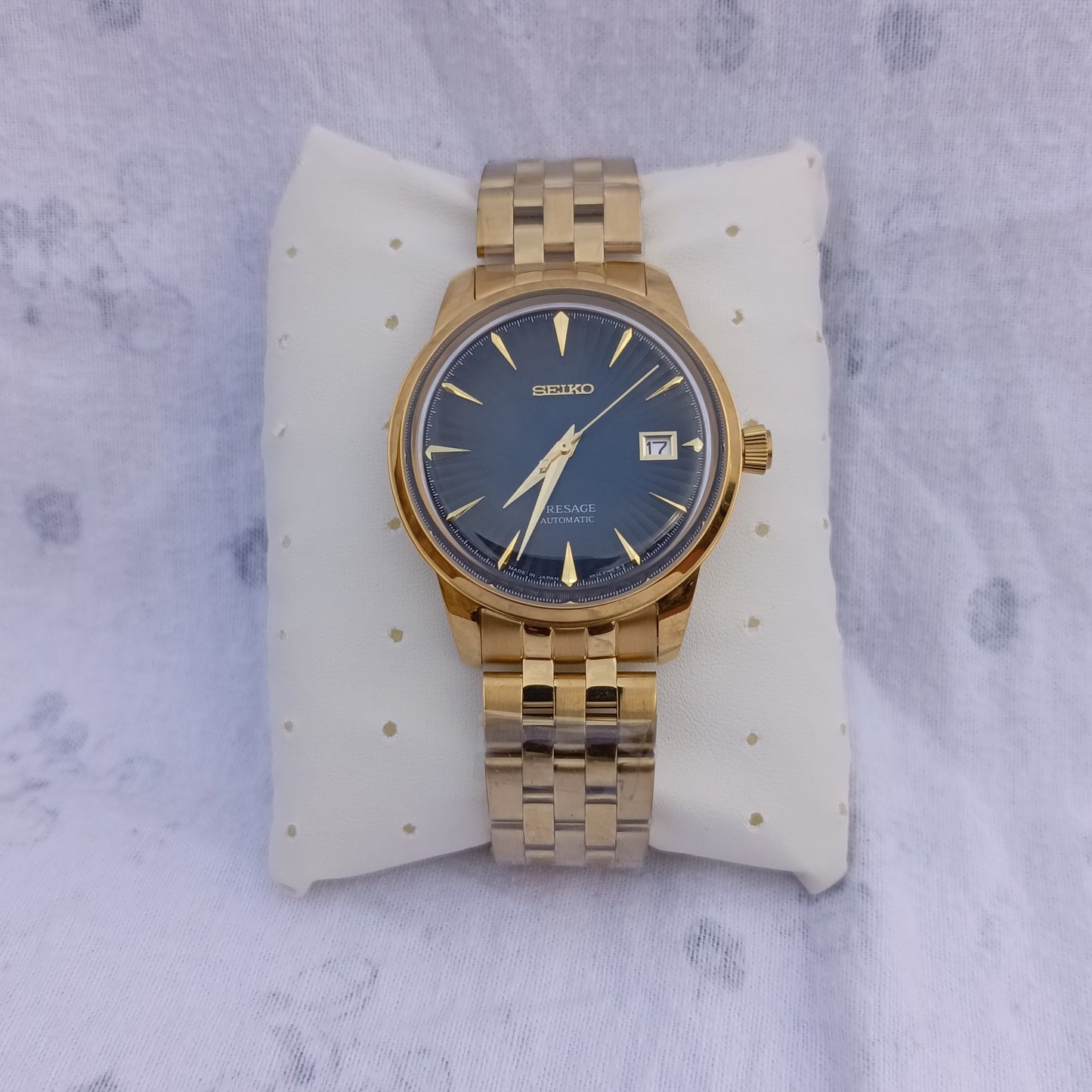 Seiko Presage 4R35-01T0 Automatic Men’s Watch – Stainless Steel, Date Display