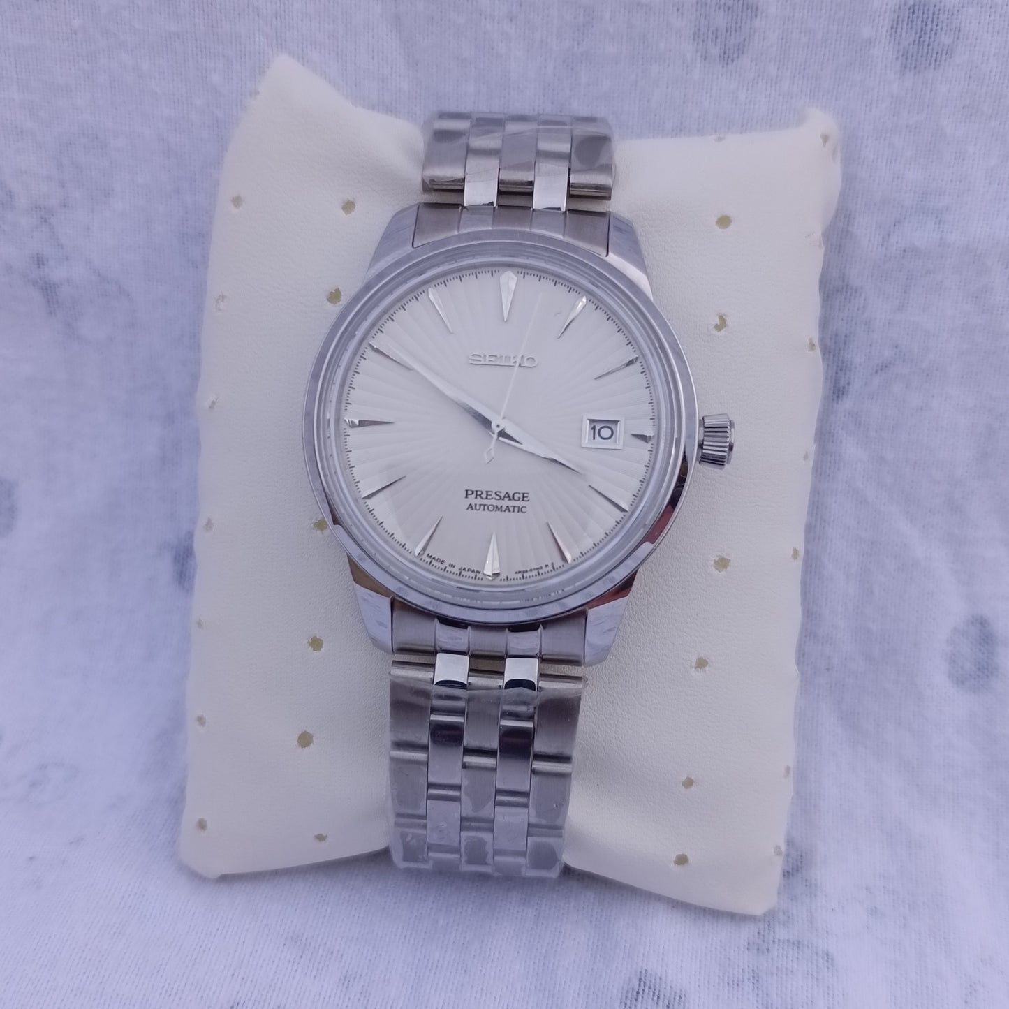 Seiko Presage 4R35-01T0 Automatic Men’s Watch – Stainless Steel, Date Display