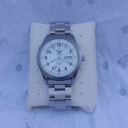 Seiko 5 Sports 7S36-0380 Automatic Men’s Stainless Steel Watch – Day & Date, 30M Water Resistant
