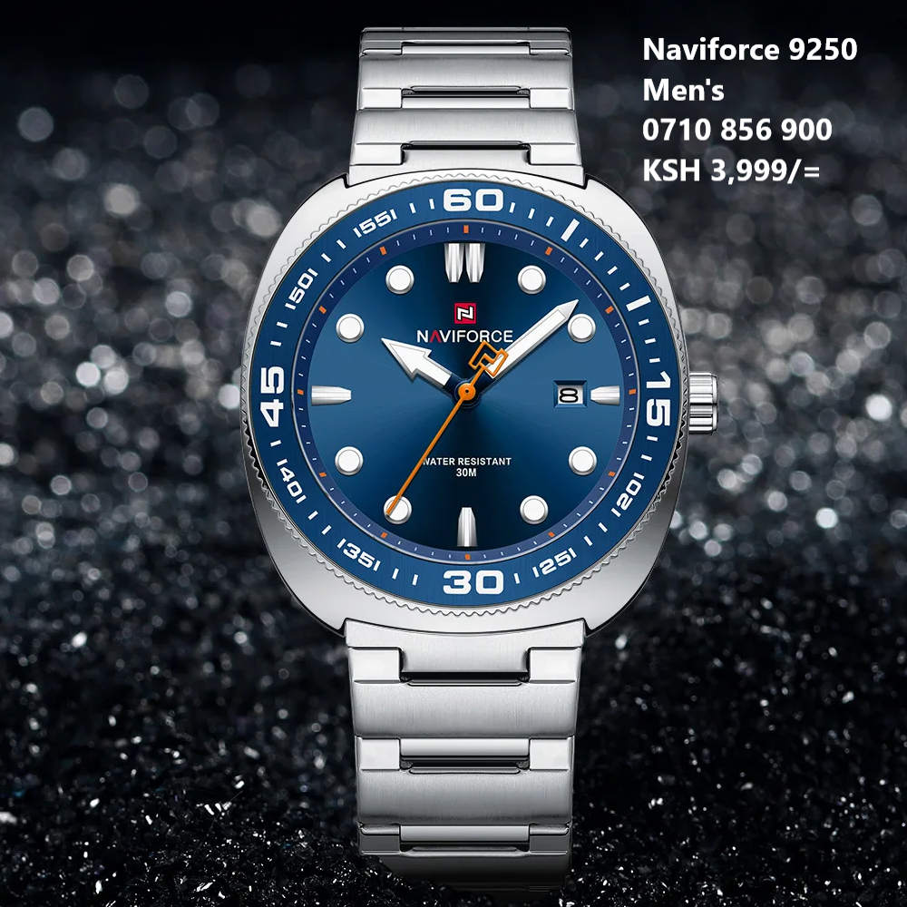 NAVIFORCE 9250 Luxury Men's Sport Watches Luxury Stainless Steel Strap 30M Waterproof Date Display Male Quartz Wristwatch