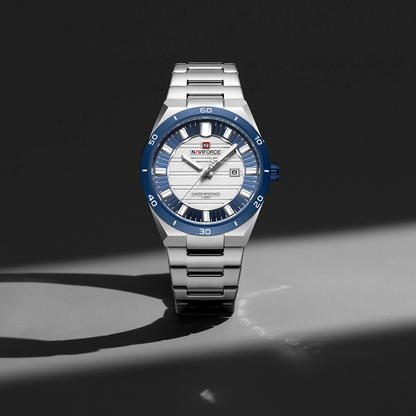 NAVIFORCE 9268 Man Watch Men's Top Brand Luxury Stainless Steel Business Quartz Watches Men Waterproof Luminous Date Wristwatch