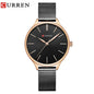 Curren 9024 Hot Sale Luxury Quartz Watch Stainless Steel Strap Ladies Fashion Simple Women Minimalist Watch
