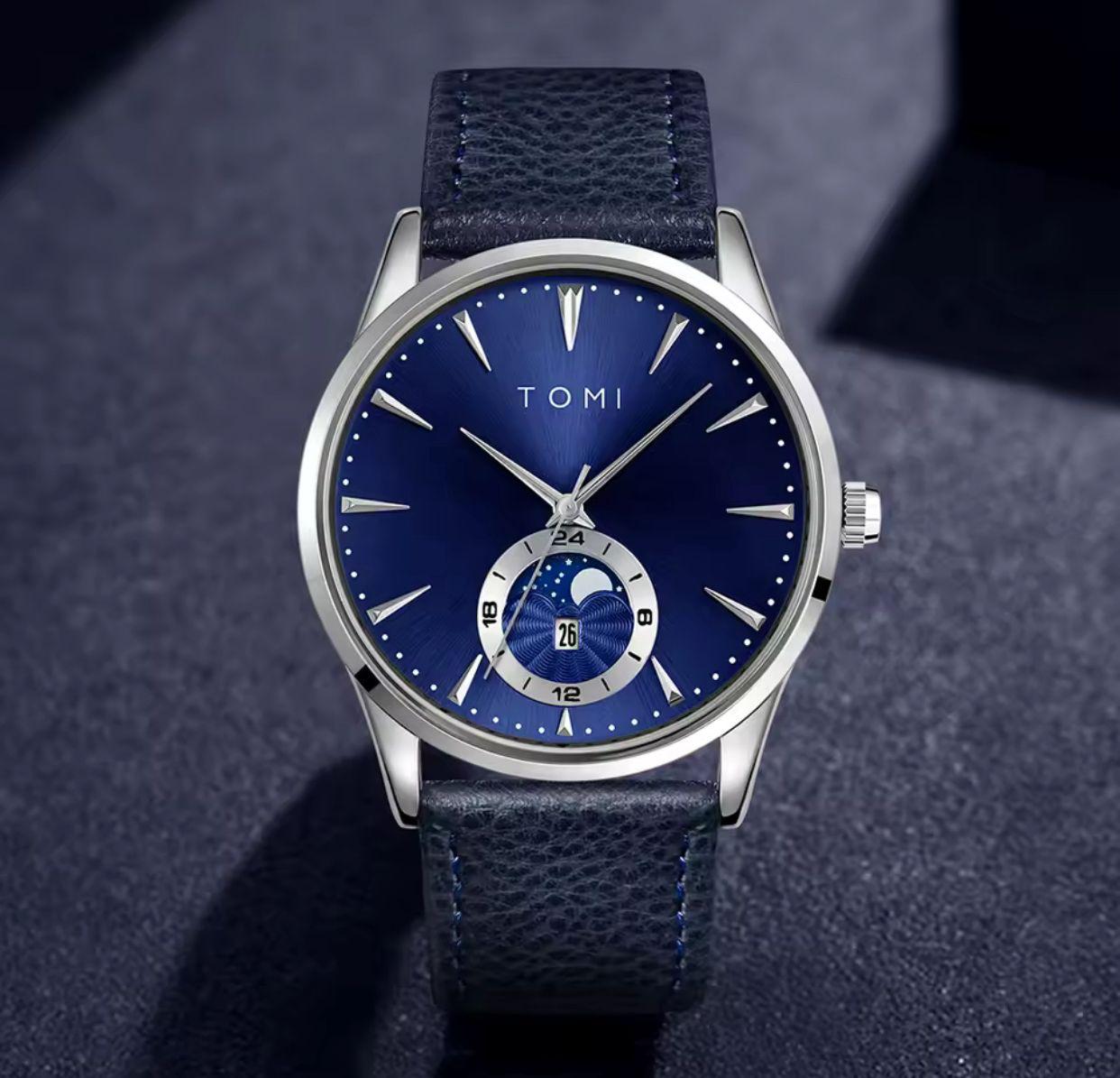 Men's Quartz Watch-Alloy Case & Glass Dial Eco-Friendly High-End Fashion with Avant-Garde Design for Business Professionals