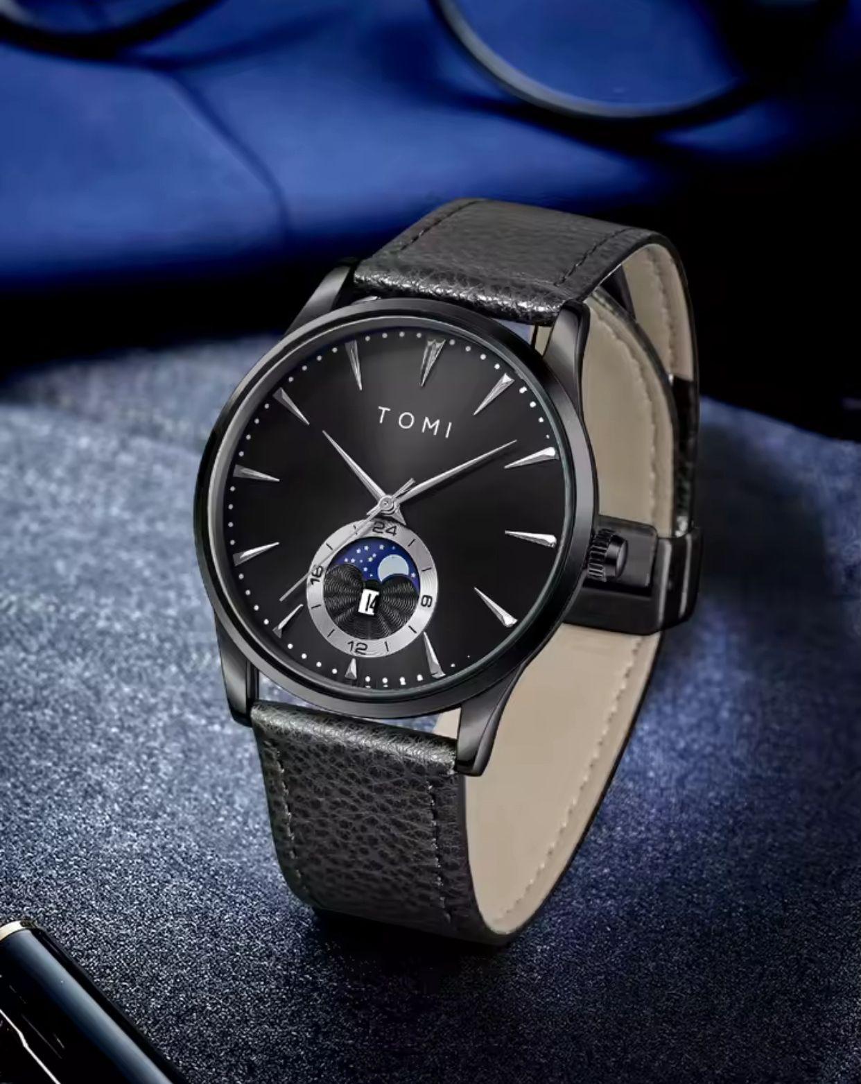 Men's Quartz Watch-Alloy Case & Glass Dial Eco-Friendly High-End Fashion with Avant-Garde Design for Business Professionals