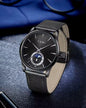 Men's Quartz Watch-Alloy Case & Glass Dial Eco-Friendly High-End Fashion with Avant-Garde Design for Business Professionals