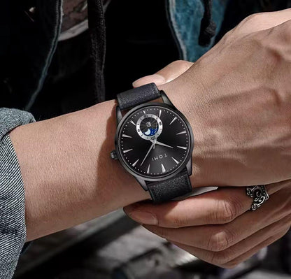 Men's Quartz Watch-Alloy Case & Glass Dial Eco-Friendly High-End Fashion with Avant-Garde Design for Business Professionals