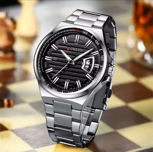 Curren 8375 Luxury Quartz Watches For Men Top Brand Business Wrist Watch Classic Stainless Steel Strap Waterproof Men's Watch