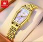 OLEVS 3699 Quartz Watch Elegant Luxury Fashion Small Gold Watch Original Stainless Steel Waterproof Ladies Wristwatch for Women
