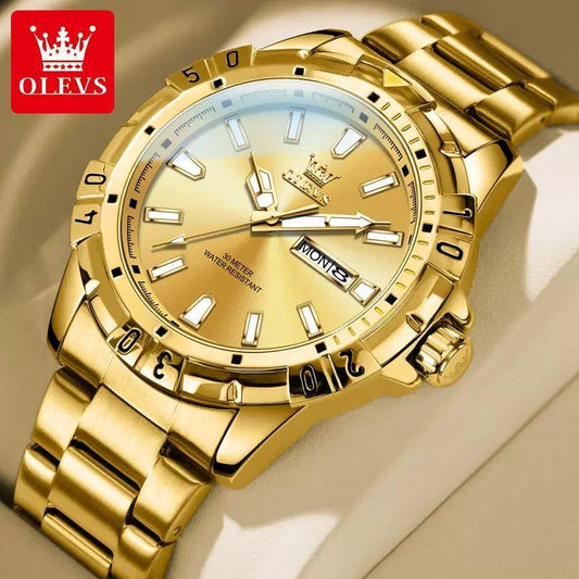 Hot Selling OLEVS Watch 5560 High Quality Quartz Movement Men's Watch Fashion Luminous Hands Week Date 30M Waterproof Watches