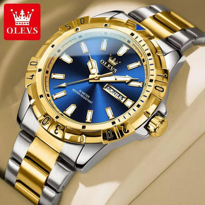Hot Selling OLEVS Watch 5560 High Quality Quartz Movement Men's Watch Fashion Luminous Hands Week Date 30M Waterproof Watches