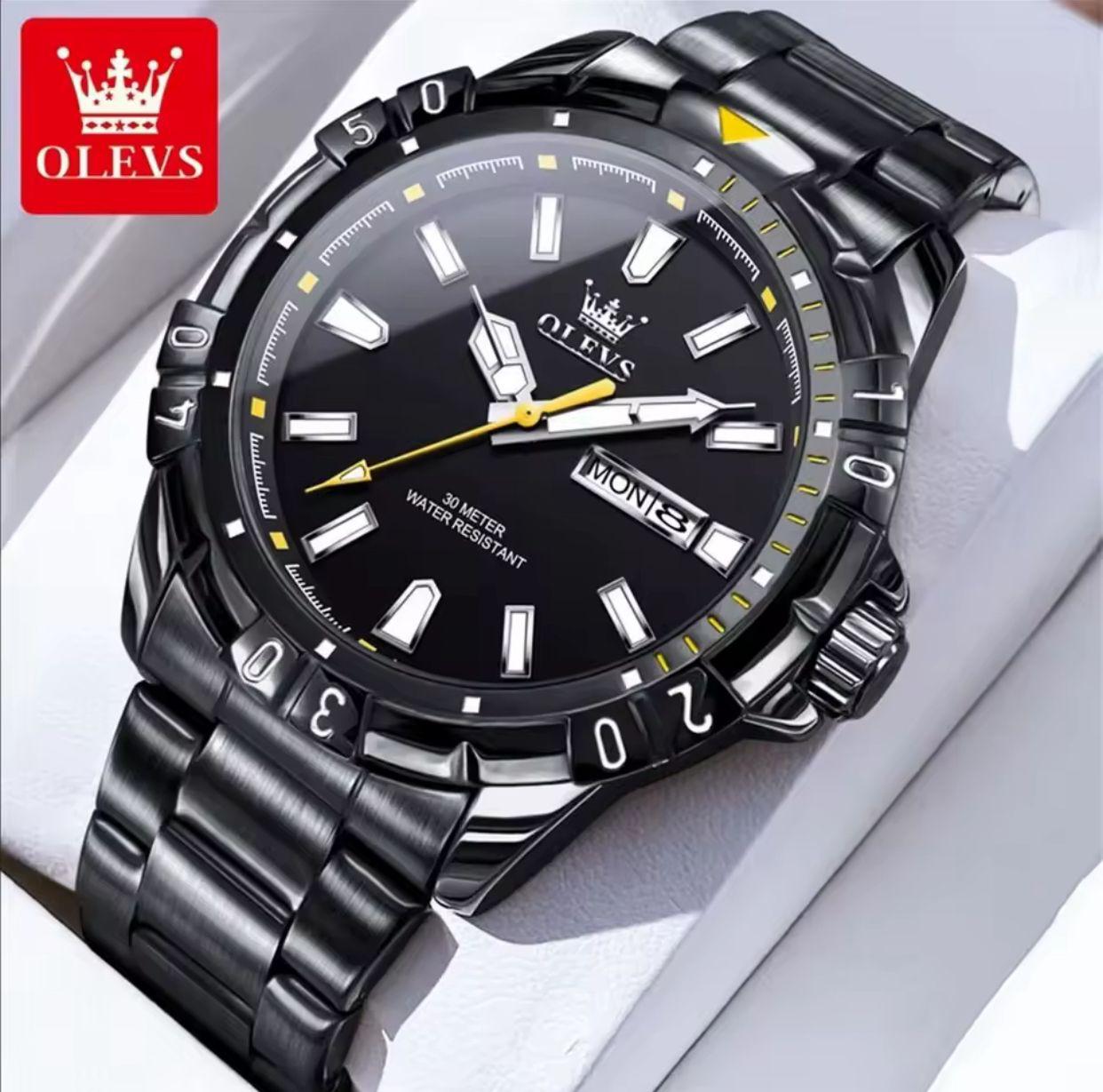 Hot Selling OLEVS Watch 5560 High Quality Quartz Movement Men's Watch Fashion Luminous Hands Week Date 30M Waterproof Watches