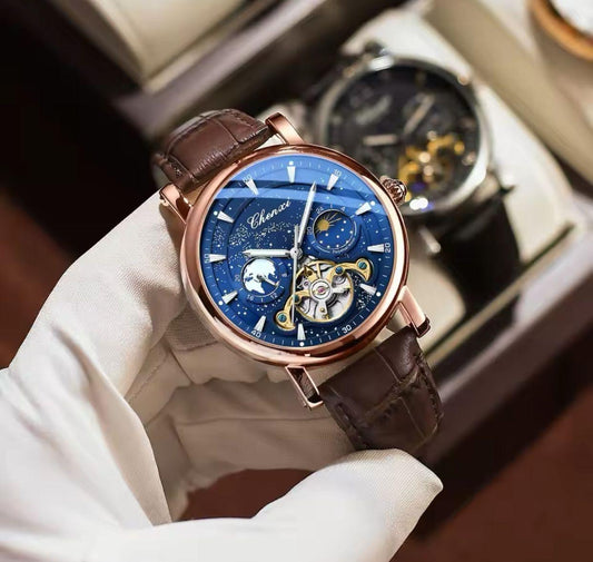 New Arrival Top Brand Luxury Tourbillon Watch Clock Waterproof Luminous Wristwatch Mens Automatic Mechanical Watches