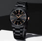 Naviforce 9214 NF9214 Business Quartz Watches Stainless Steel Strap Waterproof Analog Clock Wristwatches for Men