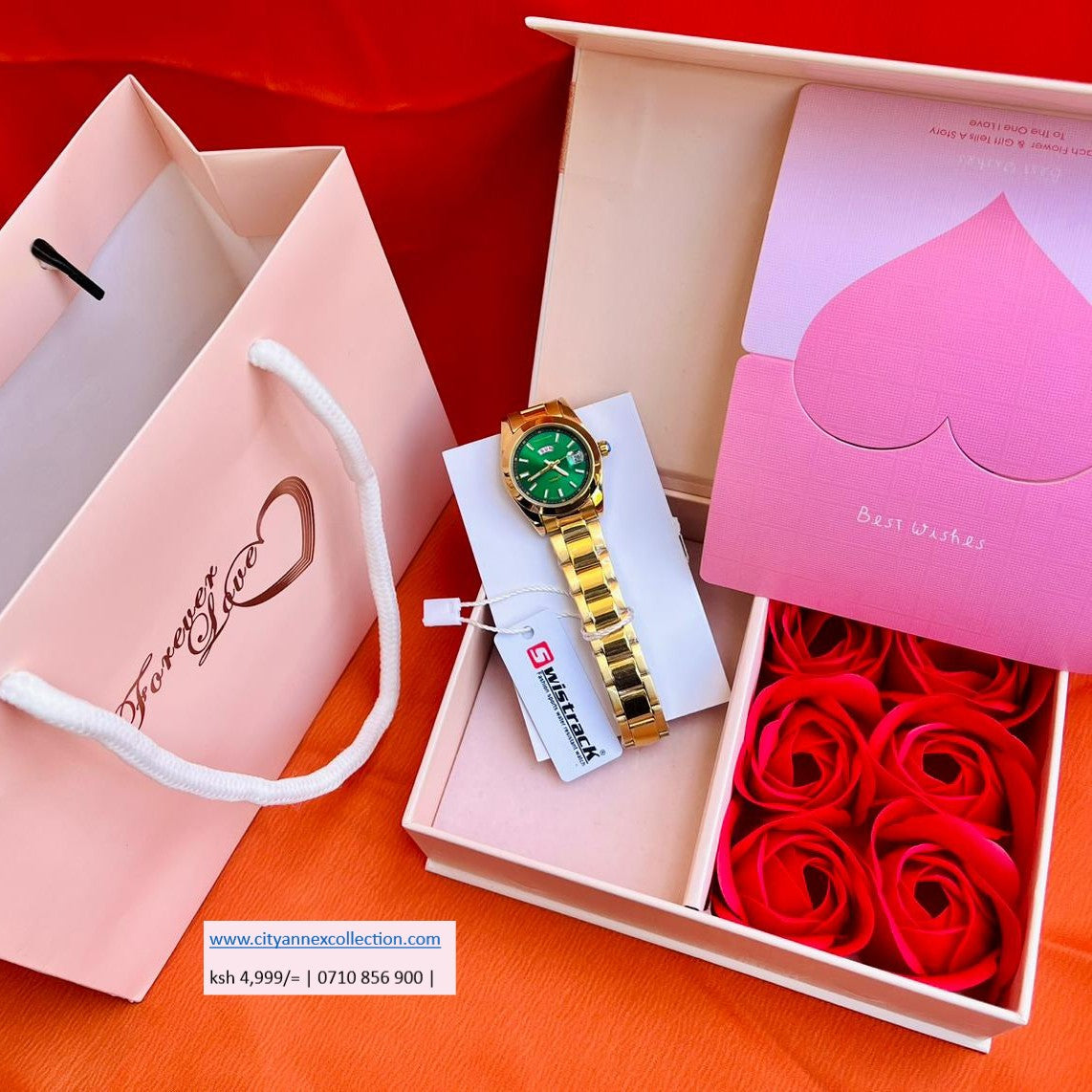 Swis Track Ladys Watch Valentine Package