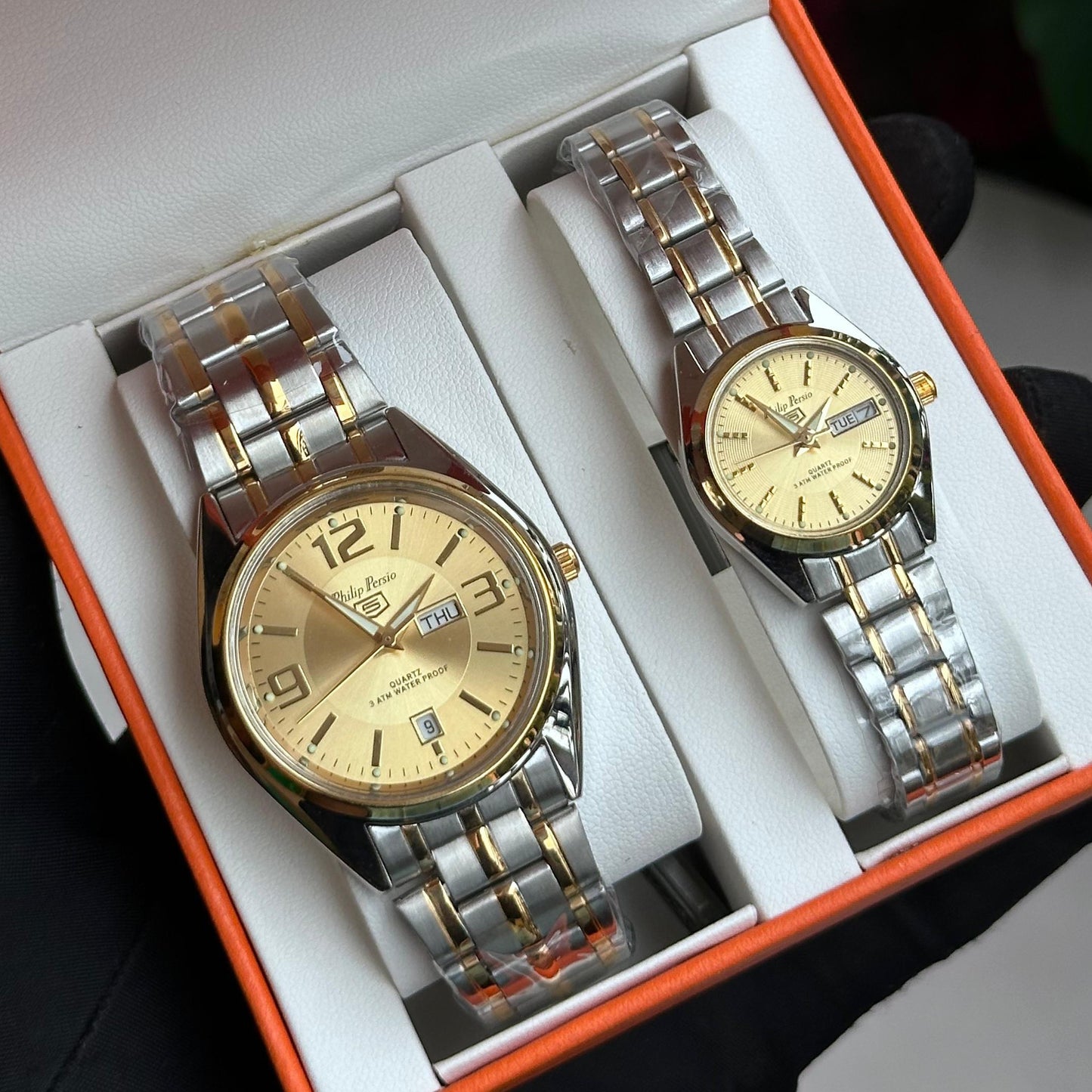 Waterproof Stainless Steel Luxury Couple Fashion Watch with Date Quartz Wristwatch
