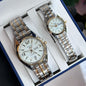 Waterproof Stainless Steel Luxury Couple Fashion Watch with Date Quartz Wristwatch