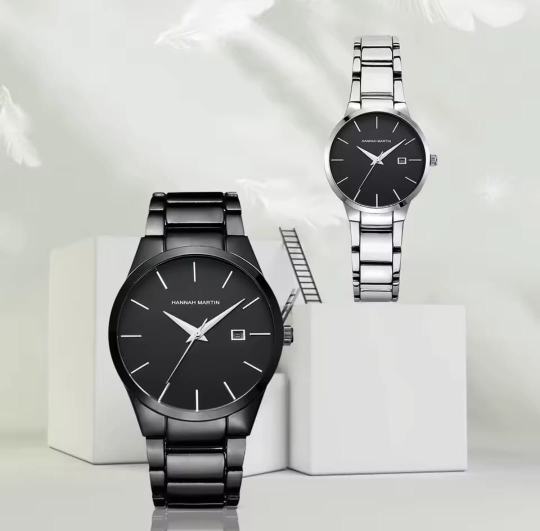 Hannah Martin Watch Factory 2025 Original New Design Petite Woman Men Couple Watch Set for Lovers