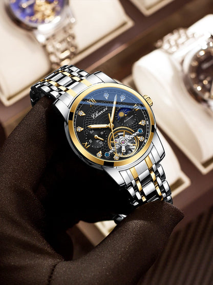 CHENXI 8870 Luxury Top Brand Mechanical Wristwatches Business Skeleton Automatic Watches Men Wrist