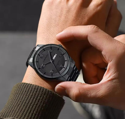 CRRJU 5005 Waterproof Big Dial Luxury Quartz Wristwatches Trend Design Men Watches Stainless Steel Sport Watch