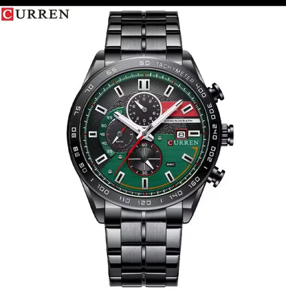 CURREN 8410 New Male Watch for Men Luxury Fashion Business Quartz Clock Analog Chronograph Waterproof Stainless Steel Wristwatch