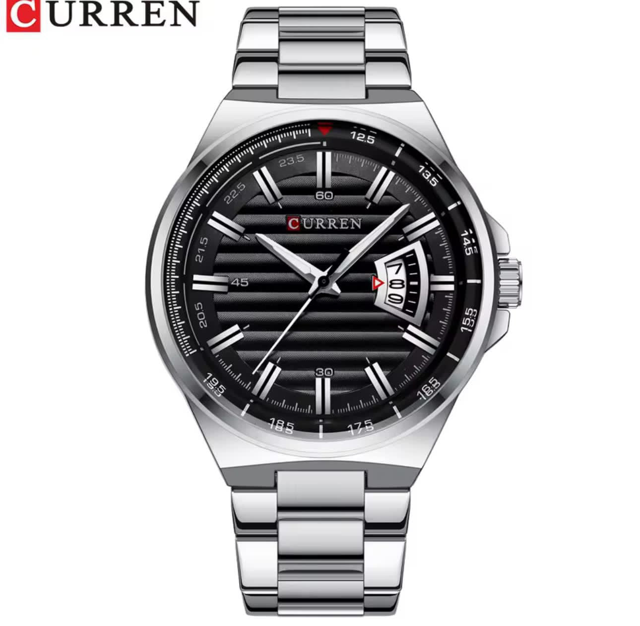 Curren 8375 Luxury Quartz Watches For Men Top Brand Business Wrist Watch Classic Stainless Steel Strap Waterproof Men's Watch
