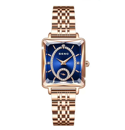 Seno S074 Women's Quartz Watch Brand Small and Delicate Waterproof Crystal Watch  for Women