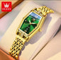 OLEVS 3699 Quartz Watch Elegant Luxury Fashion Small Gold Watch Original Stainless Steel Waterproof Ladies Wristwatch for Women