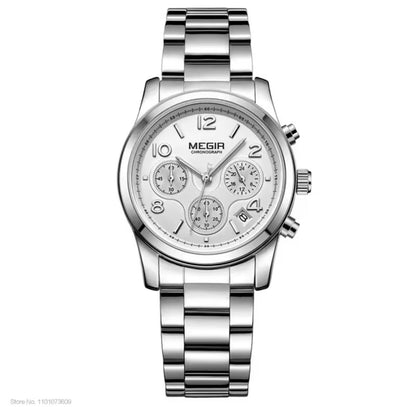 MEGIR 2057L Funky Top Quality New Arrival Trend Design Waterproof Personalized Watches Stainless Steel Band